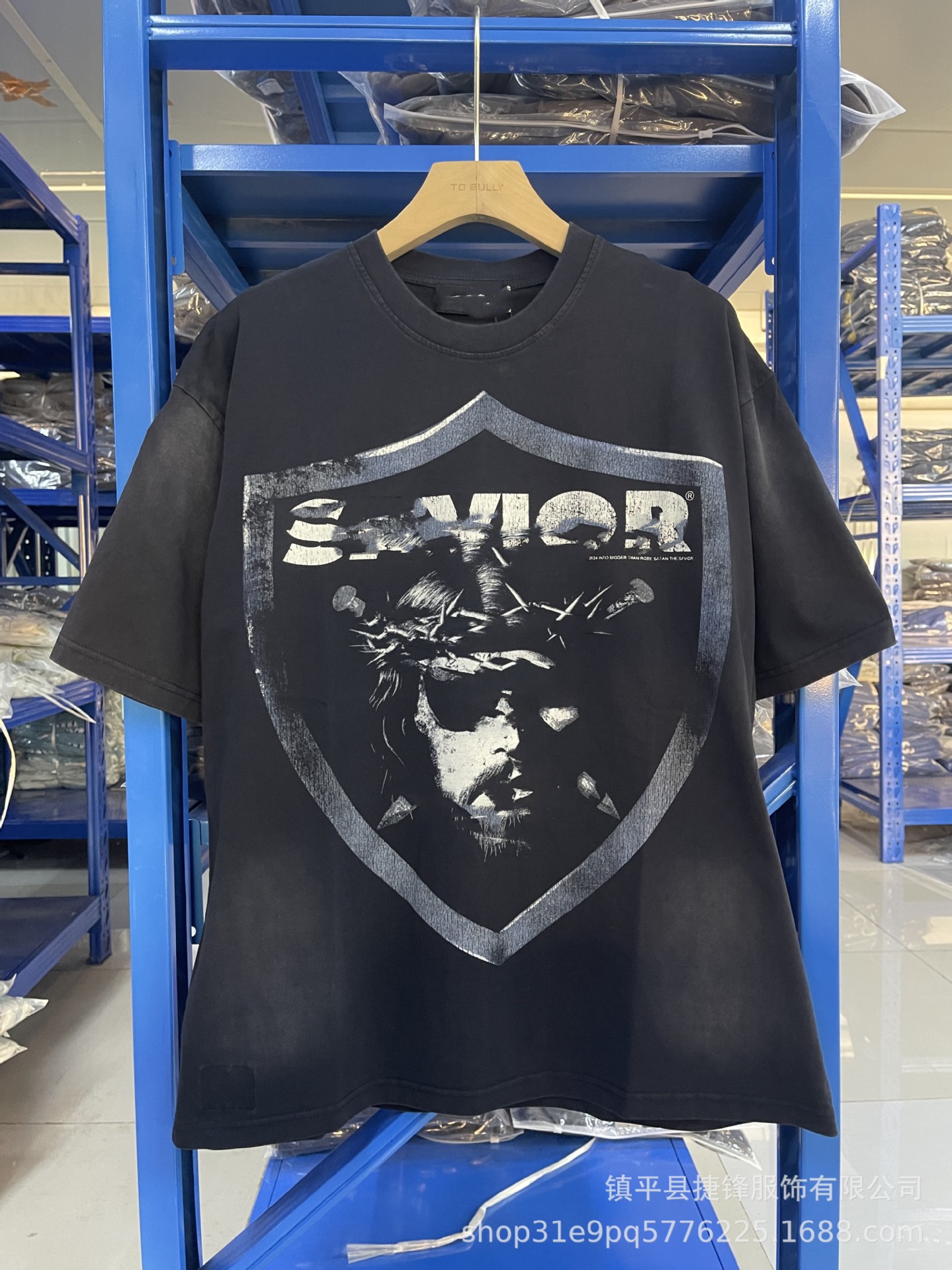 クロスボーダーの新型欧米のファッションブランドのレトロな水洗いは古い落書きをします。