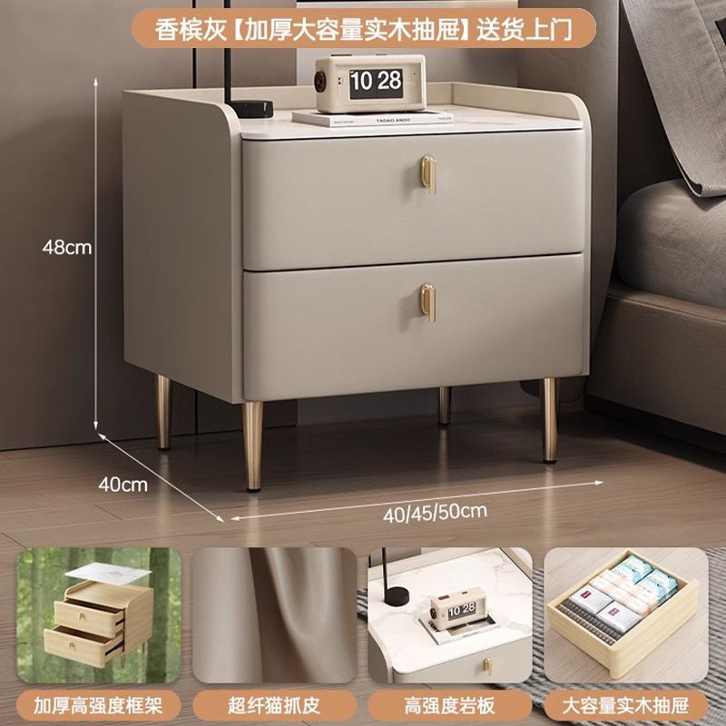 厂家直销实木床头家用简约小型床头收纳柜轻奢高级感卧室床头柜子|undefined
