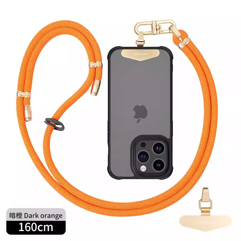 8mmクロスボディ、バックホルターネック携帯電話ストラップ、調節可能なハイエンドメタルバックルスペーサー、屋外紛失防止カメラストラップ|undefined