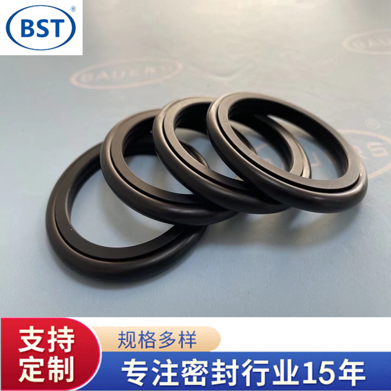 油缸GNS旋转格莱圈 压路机PTFE油封 活塞回转油封 液压缸孔用油封