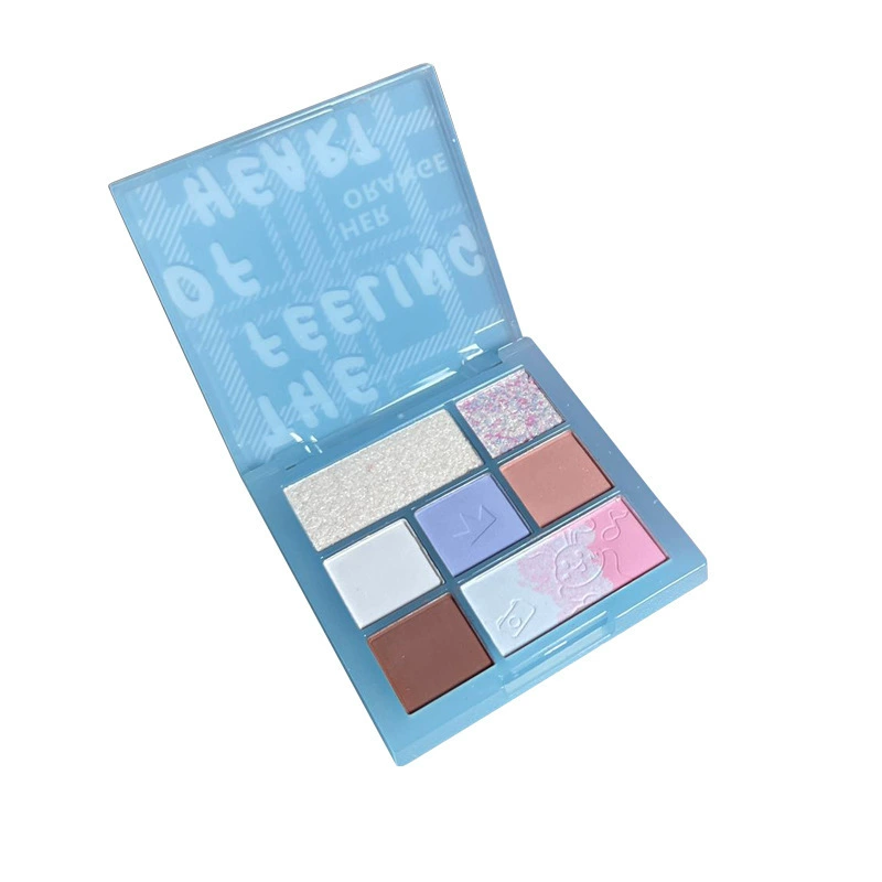 HERORANGE Universal eyeshadow palette, matte nail sequins, 7 colors