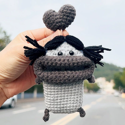 Car key bag monster car key case protective - gray-western-cuisine-general-99-carfinished-product