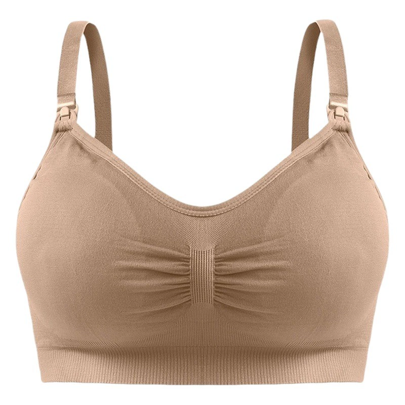 Новинка для беременных без стального кольца с застежкой спереди, Бюстгальтер для кормления больших размеров, регулируемое подтягивание для кормления, бесшовный бюстгальтер, нижнее белье