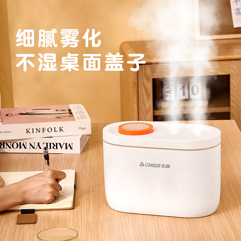 Zhigao humidificador hogar 5L gran capacidad de dos agujeros Volumen de niebla escritorio dormitorio aire acondicionado humidificador aromaterapia máquina al por mayor