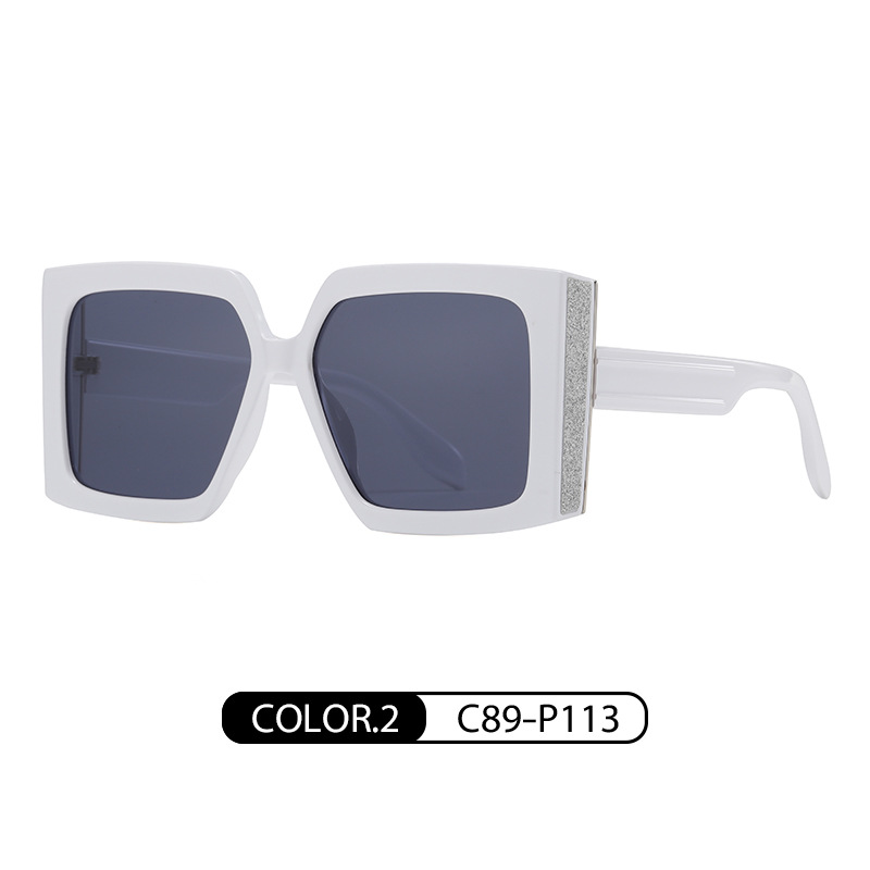 Nuevas gafas de sol polarizadas de Internet celebridad gran marco de alta calidad gafas de sol TR7550 caja de color rosa gafas de sol a prueba de UV