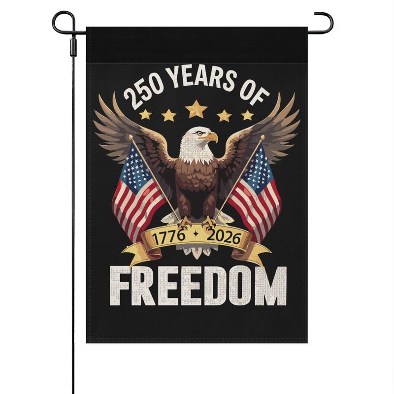 跨境热卖美国250周年花园旗纪念旗帜庭院装饰250 Years America|undefined