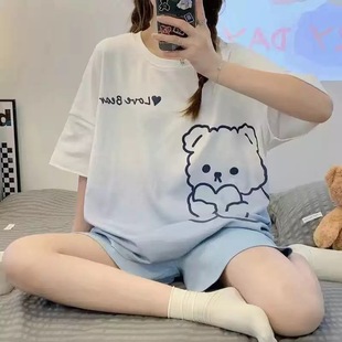 pajamas�羳���Sֱ�N����˯�´�aŮ�Ŀ�ͨ��ѝţ�̽z�������e