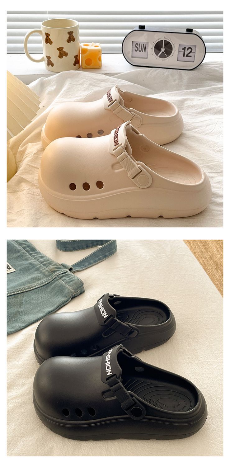 Women's Non-slip Thick Soled Summer Beach Clogs For Garden_voghion.com