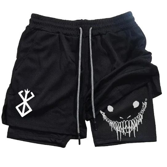 Sports Shorts Men's Summer High-Elastic Running Basketball Shorts Outdoor Training Drawstring Quick-Drying Sweat Fitness Pants