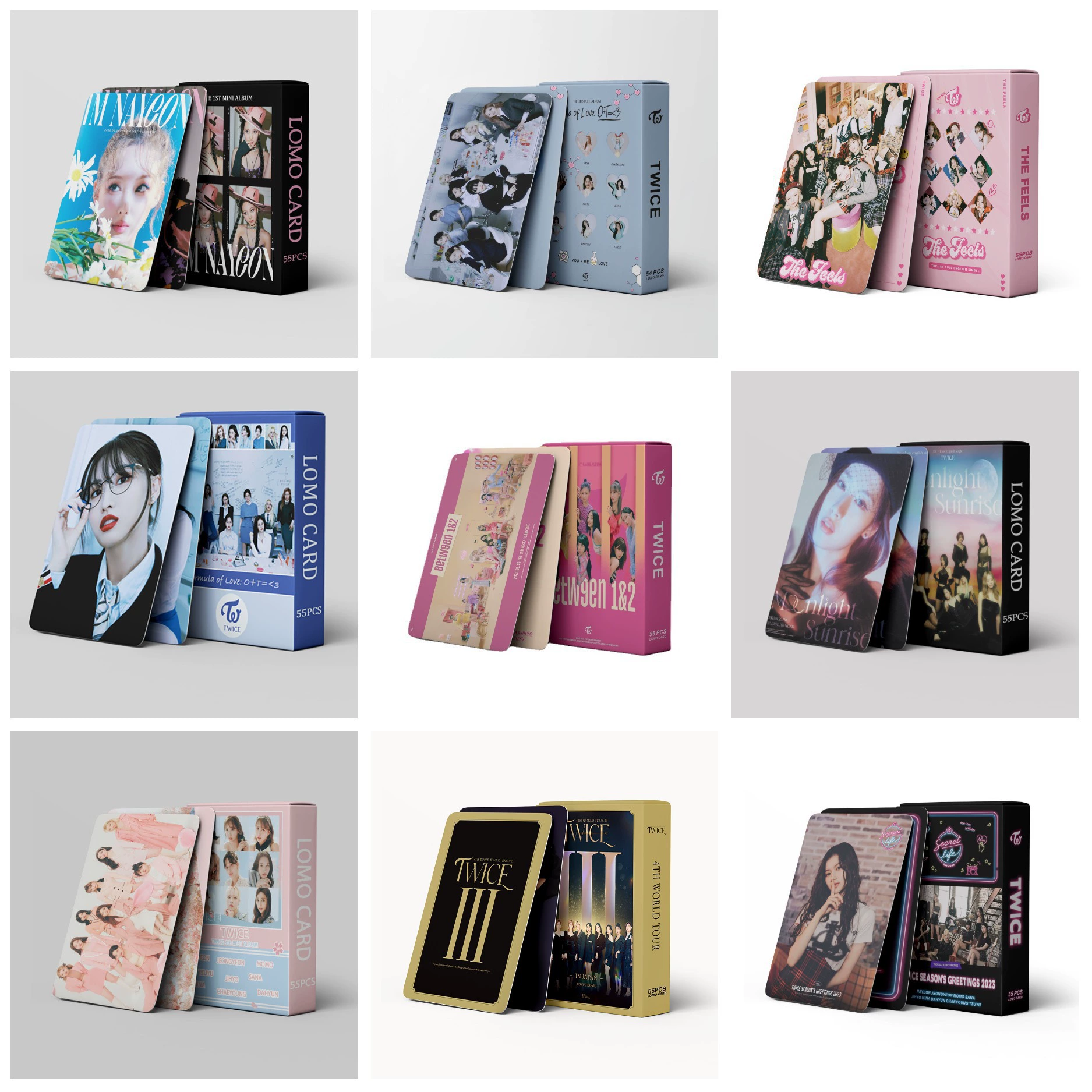 Spot TWICE альбом Small Card Sana Zhou Ziyu Lin Na's Persistent Postcard Lomo Little Card Wholesale