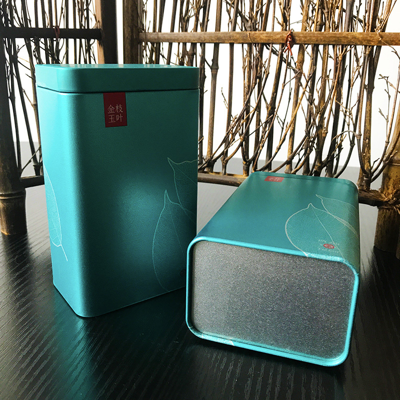 新款现货批发绿茶 红茶白茶 通版二两半金属罐茶叶罐铁罐工厂定制