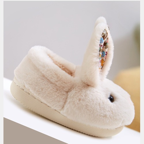Children's Cotton Slippers for Autumn and Winter, for Girls and Boys, Baby Footed Slippers, Warm Home Indoor Plush Slippers