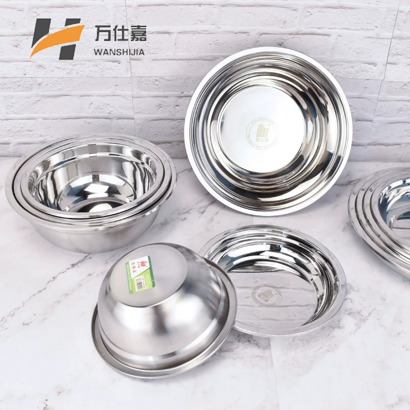 Заводская раковина из нержавеющей стали Утолщенная раковина для супа Немагнитная миска для супа Бытовая кухня Многоцелевая раковина Школьная столовая Студенческий суп Овощной бассейн
