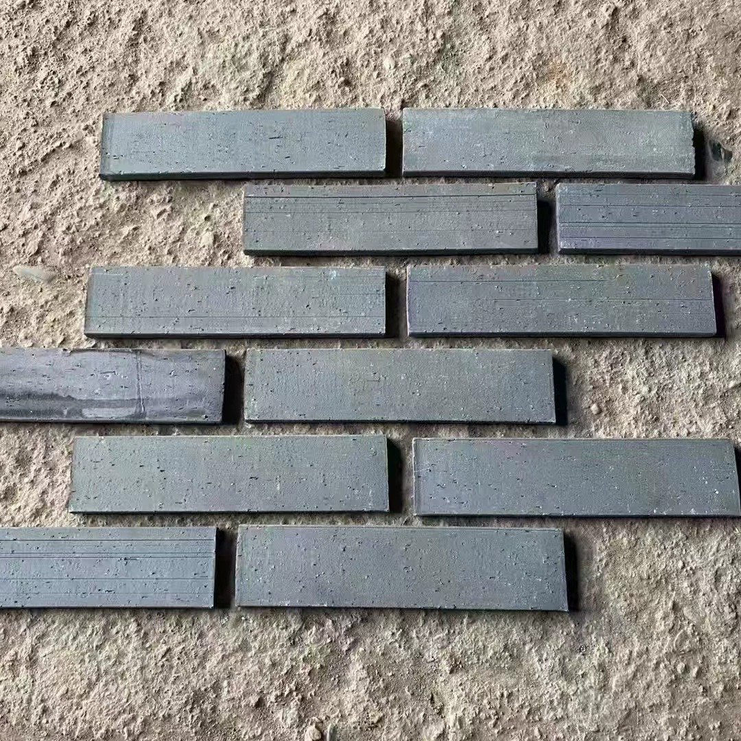 Старинная имитация старинной плитки для лица, зеленые полосатые кирпичи, старинная плитка для лица, кусочки кожи, имитация старинных предметов, полосатые кирпичи для стен, зеленые кирпичи