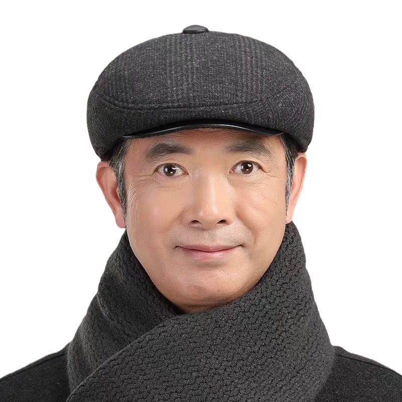 Sombrero de invierno para hombres, gorra de lengua