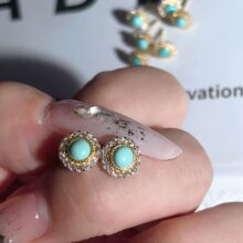 �S�����l��Ȼԭ�V�����G��ʯ�ǶS925���y��� ��24K��ɫ�־�