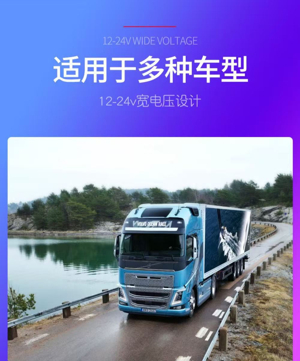 Ahd Reversing Image Display 7inch High-Definition Large Truck Car Harvester Small Lcd Screen Mini Car Tv
