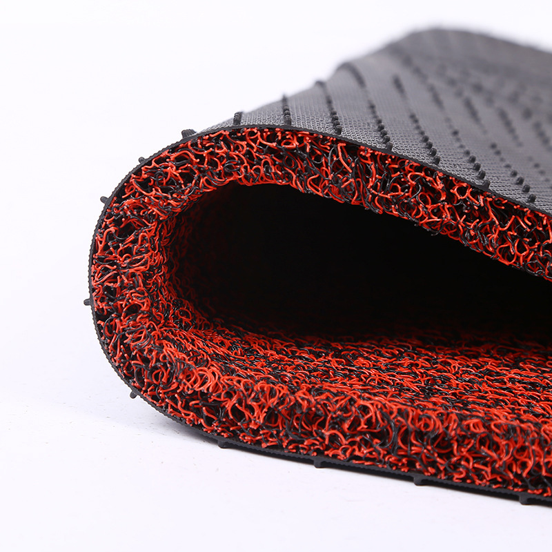 18mm Car Wire Loop Mat Set, Universal Car Mats with Hot-Melt Adhesive Backing, Pvc Non-Slip Entryway Floor Mat