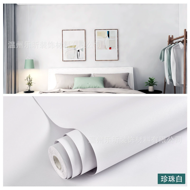 Self-Adhesive Macaron Wallpaper, PVC, Waterproof & Moisture-Proof, 60 cm Width, Multiple Colors