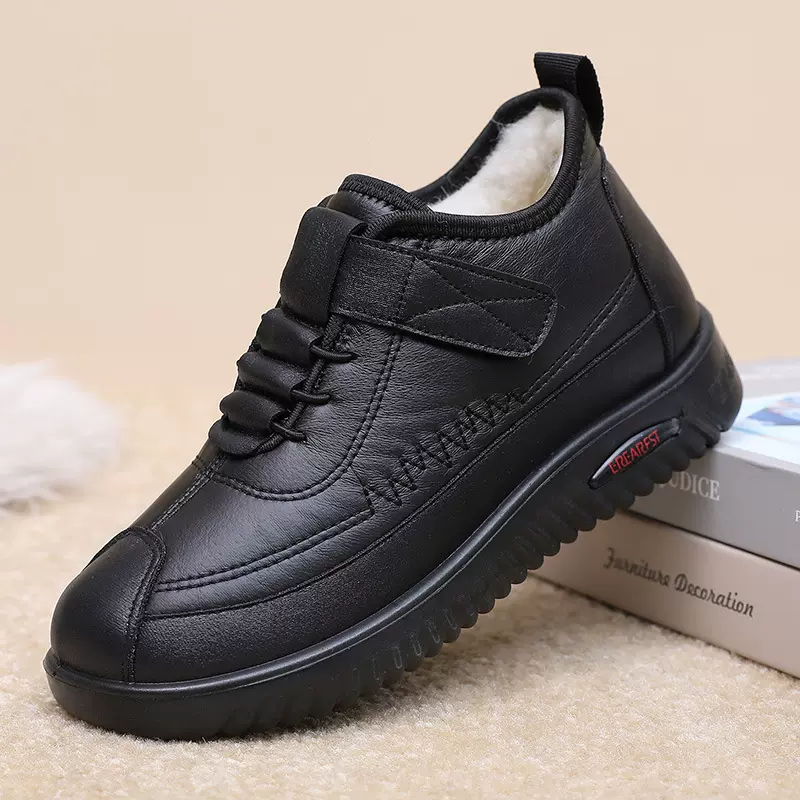 2025新款老北京冬季女棉靴防滑舒适妈妈棉鞋加绒保暖中老年雪地靴