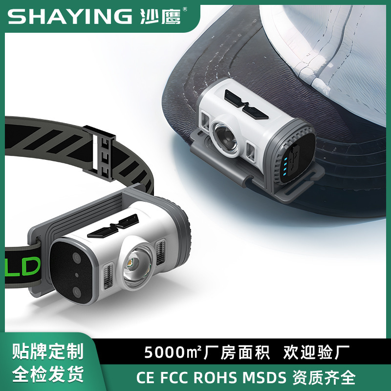 Mini LED Sensor Headlamp with Cap Clip, Super Bright Rechargeable Headlamp for Fishing, Night Fishing Head-mounted Lighting Mini LED Sensor Headlamp with Cap Clip, Super Bright Rechargeable Headlamp for Fishing, Night Fishing Head-mounted Lighting