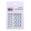 Adhesive nail decoration for face for eye makeup, sticker, with gem