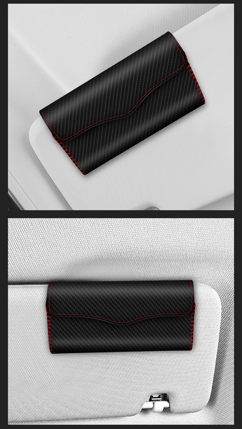 Car Glasses Box Sun Visor Sunglasses Clip Car Inner Driver Glasses Clip Sunglasses Car Storage Box Glasses Frame