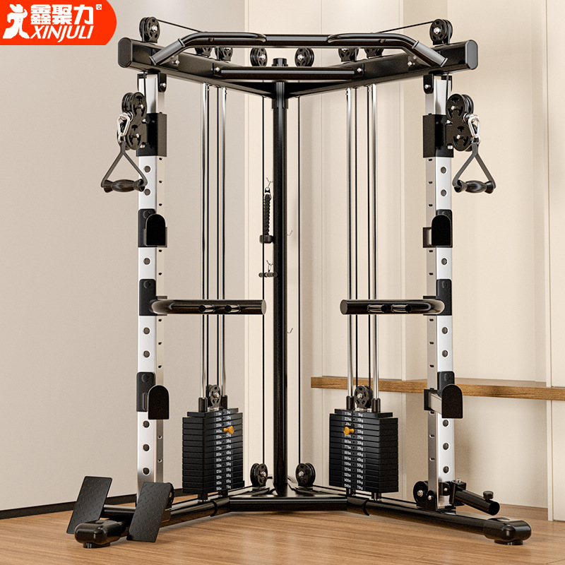 Entrenador integrado multifuncional para pájaros pequeños de gimnasio de alta posición pull-down remando equipo de aves