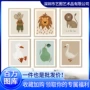 外贸客厅卡通帆布挂画