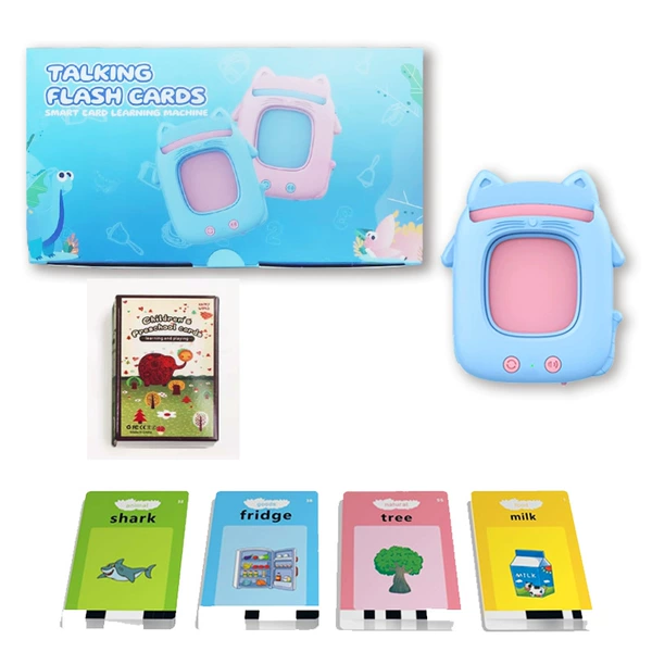 Blue cards, cat, English