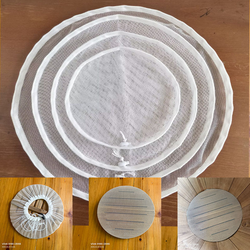 Upgraded Version of Food-Grade Nylon Cloth Steaming Tray Steamer Mat Wooden Barrel Mat Non-Stick Steamer Cloth Steamer Tray Steaming Cloth