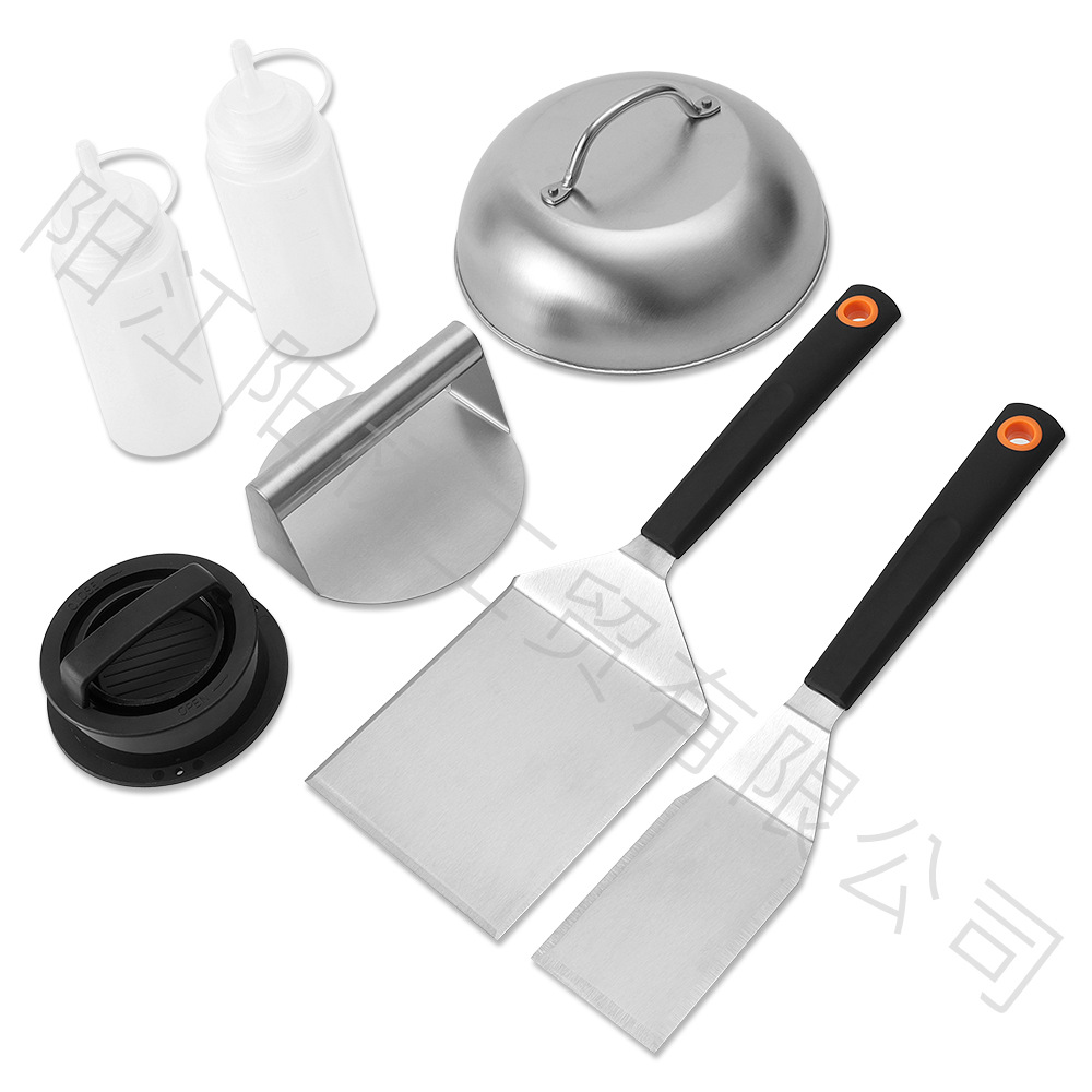 Transfronterizo Amazon spot set de herramientas de barbacoa al aire libre de acero inoxidable placa de parrilla set de herramientas de barbacoa