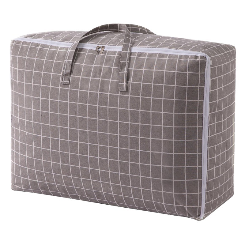 En stock bolsa de almacenamiento de edredón de algodón lavable algodón y lino hogar edredón de algodón bolsa de almacenamiento bolsa móvil bolsa de edredón engrosada a prueba de polvo
