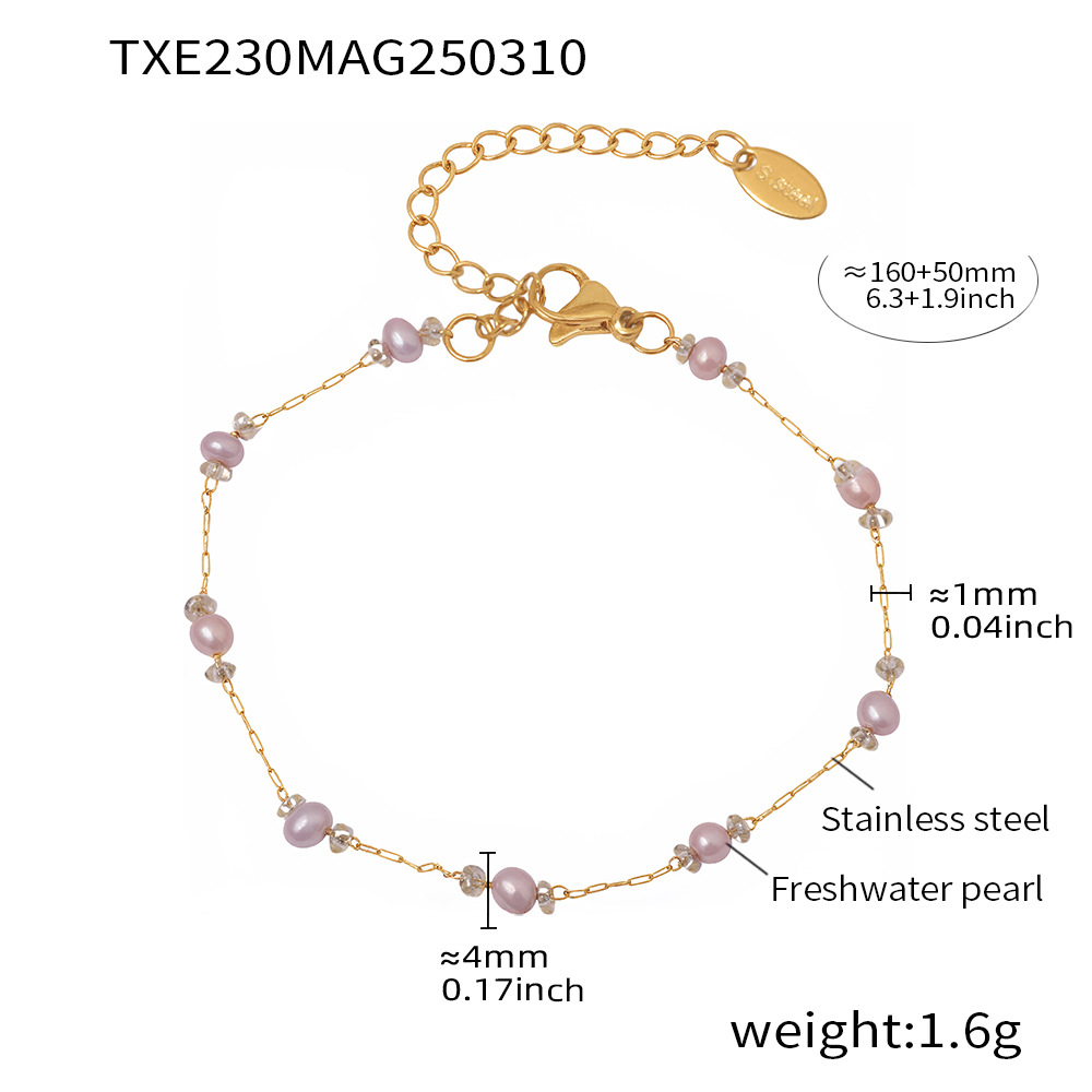 Collar de perlas de agua dulce ligero de lujo natural, calidad rara, collar rosa sin marcas, conjunto áspero en stock para mujeres