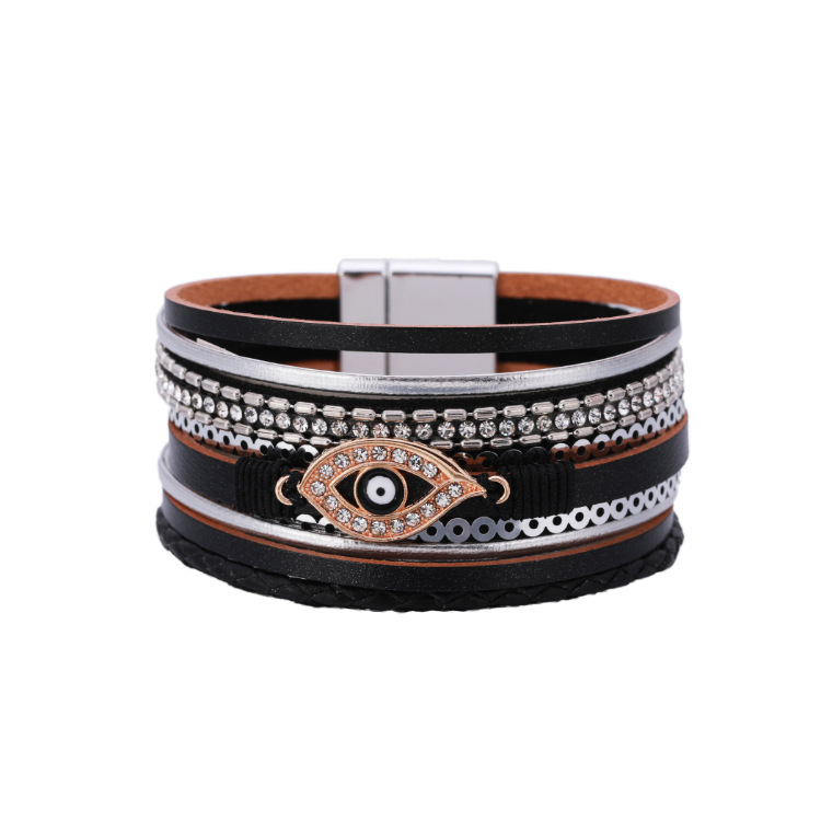 wholesale jewelry wide-brimmed eye shape bracelet Nihaojewelry