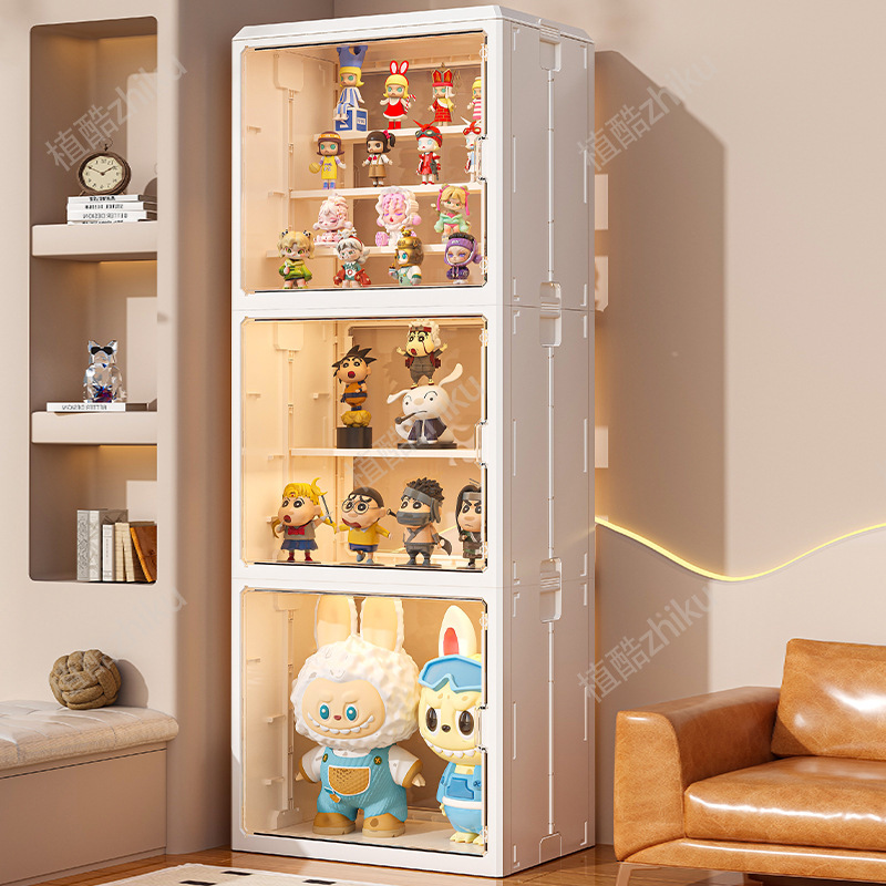 折りたたみ式フィギュア収納キャビネット、雑貨収納ボックス、大容量、高透明整理ボックス、フィギュアブラインドボックスディスプレイボックス卸売|undefined