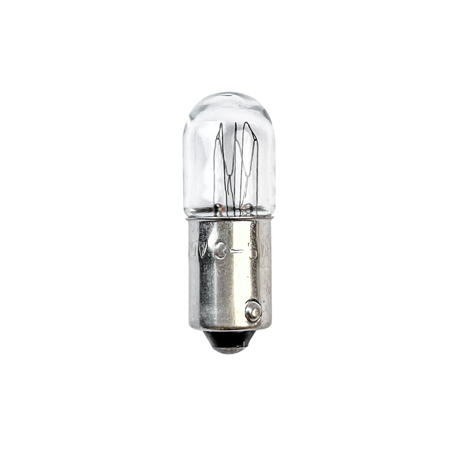 T10 high pressure tubular tungsten filament small bulb BA9S bayonet vehicle and ship indicator bulb instrument indicator tungsten filament small