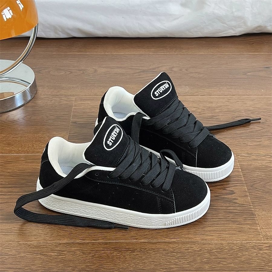 35-44 Hombres y mujeres nicho retro zapatos de skate negro nuevo estilo de moda nuevo estilo chino callejero estudiantes zapatos casuales mujeres