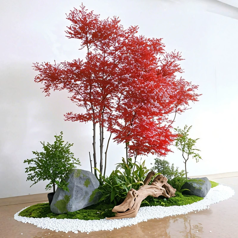 Бамбуковый саженец Нантиан в горшке, балкон, гостиная, напольное зеленое растение, двор, цветочное зеркало, растение, морозостойкое пламенное красное бамбуковое бонсай