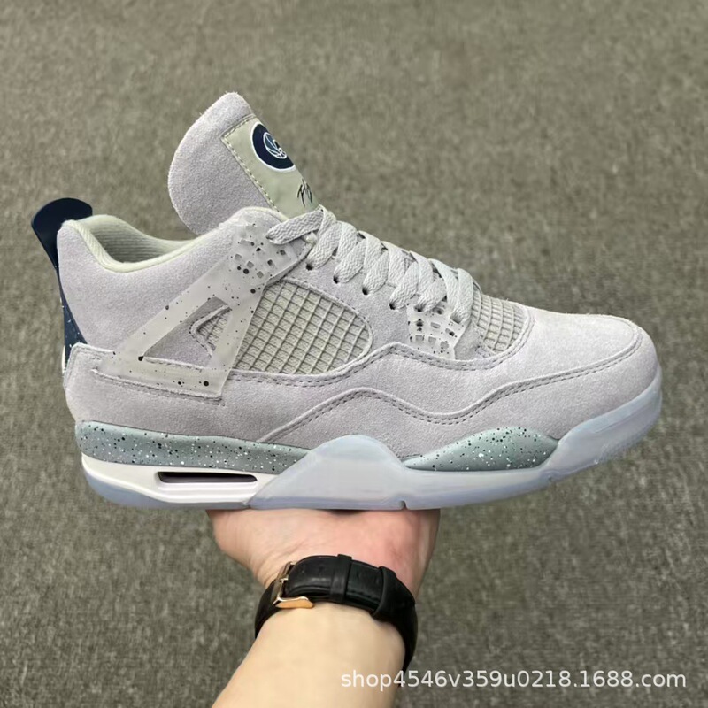 Original Putian Shoes Aj4 Basketball Shoes, Thick-Soled, Height-Increasing, Breathable, Unisex Sports Shoes, Mid-Top Thick-Soled Sneakers