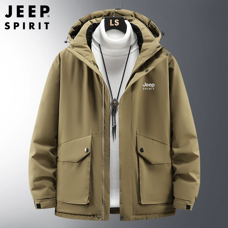 Jeep мужское туристическое худи для отдыха, ветрозащитная стеганая куртка, 2023, большой размер