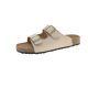 2025 Summer New Thick Bottom Birkendish Slippers Women's Outer Wear Korean Style Fashionable Metal Buckle Flat Bottom Sandals for Women