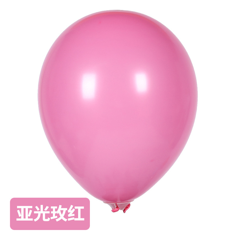 Bola de látex mate de 10 pulgadas 2,2G engrosada globo redondo de látex fiesta de cumpleaños centro comercial Globo de apertura