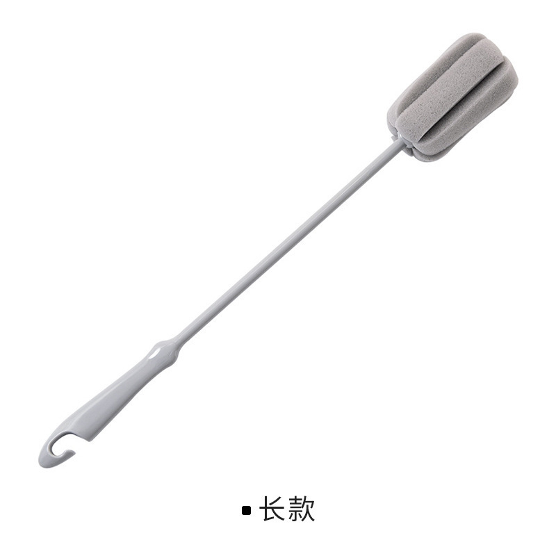 キッチン長柄カップブラシスポンジブラシボトルブラシ家庭用ティーカップガラス魔法瓶カップ延長ブラシカップクリーニングブラシ|undefined