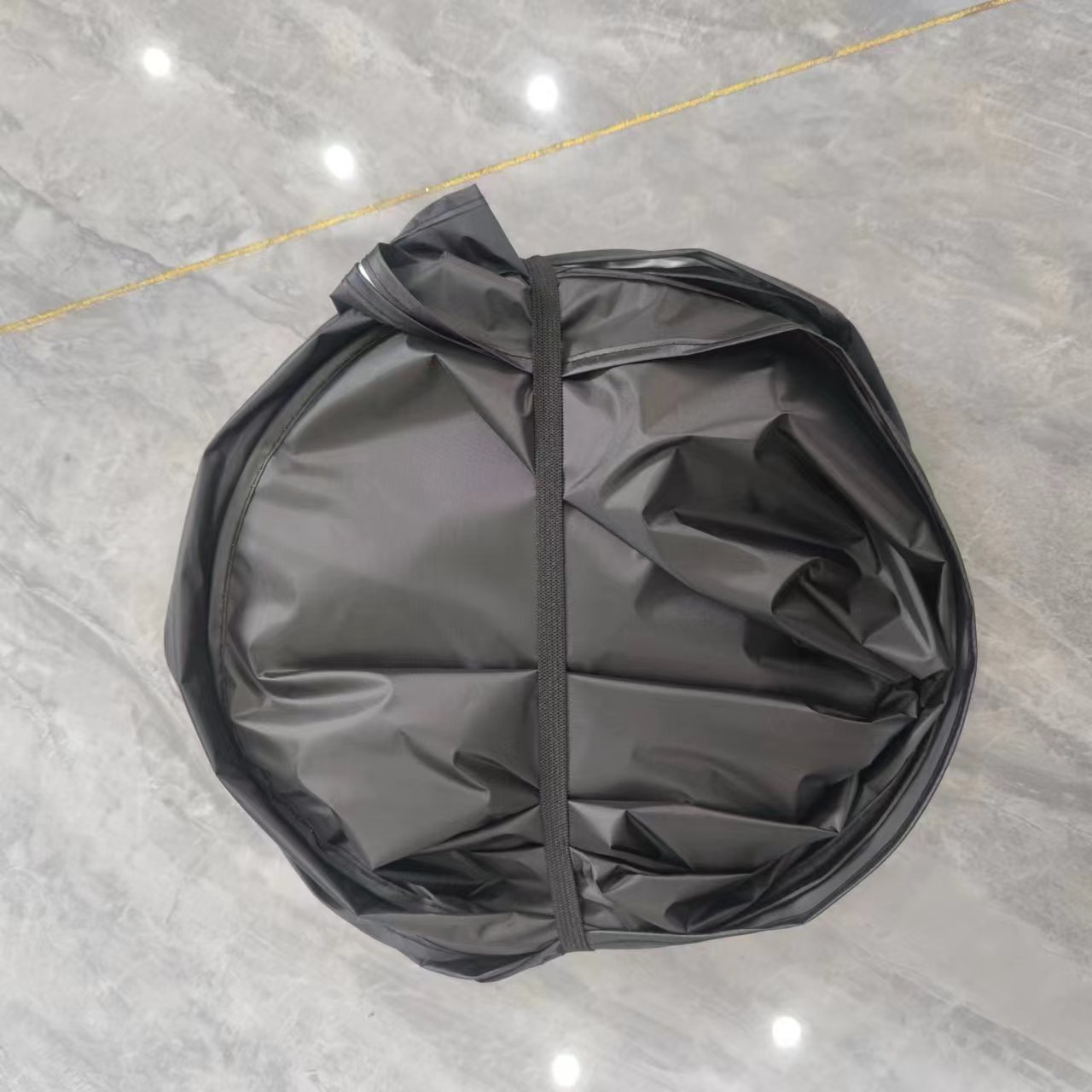 Car sunshade for summer sun protection, new double-ring silver-coated fabric sunshade for the front windshield, nylon sunshade umbrella for heat insulation and light blocking