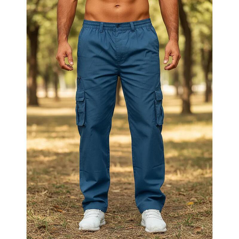 2026 Cross-Border Foreign Trade Hot-Selling Multi-Pocket Casual Pants Men's Fashion Loose Straight-Leg Work Pants Wholesale in Stock 2026 Cross-Border Foreign Trade Hot-Selling Multi-Pocket Casual Pants Men's Fashion Loose Straight-Leg Work Pants Wholesale in Stock