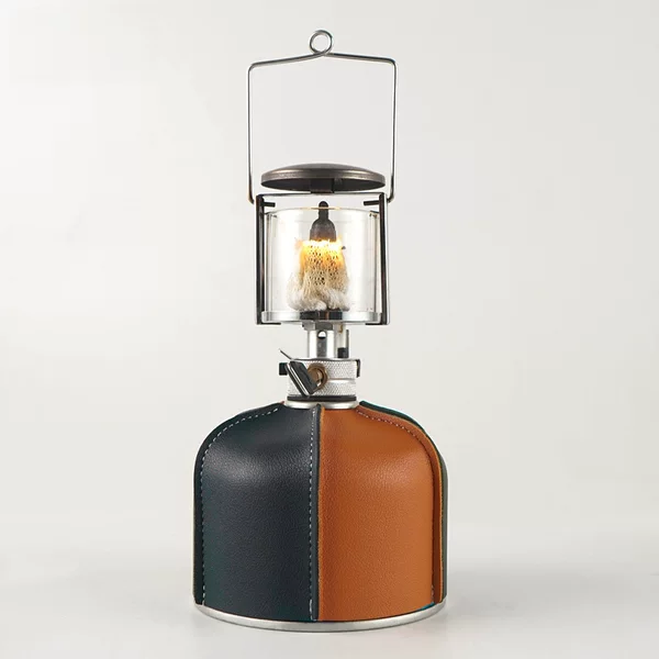 CLS outdoor camping gas tank protective case color matching camping steam lamp fuel tank PU leather case retro decorative gas tank cover