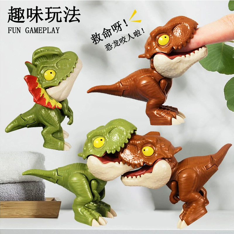 Трансграничный плюшевый динозавр-тираннозавр Рекс с подвижными суставами, в слепой упаковке (бластайнер), подарок, детская игрушка-динозавр из мультфильма.