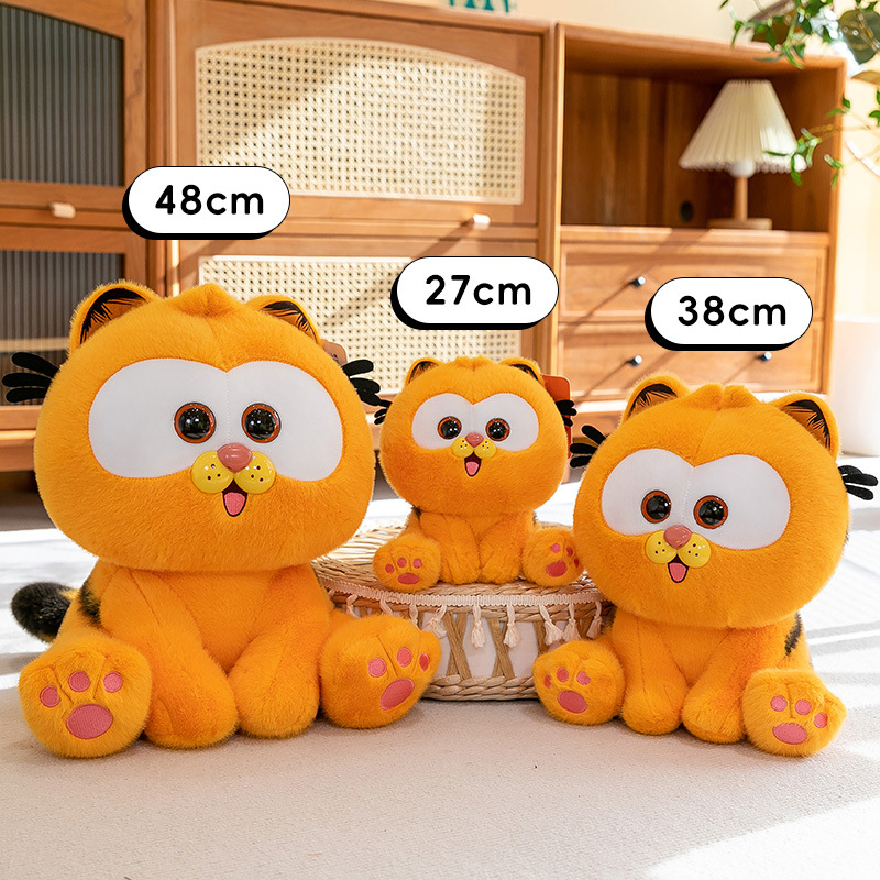 Genuine Garfield Big Movie, el mismo modelo de peluche de muñeca, regalo de muñeca de gato gordo de Garfield naranja