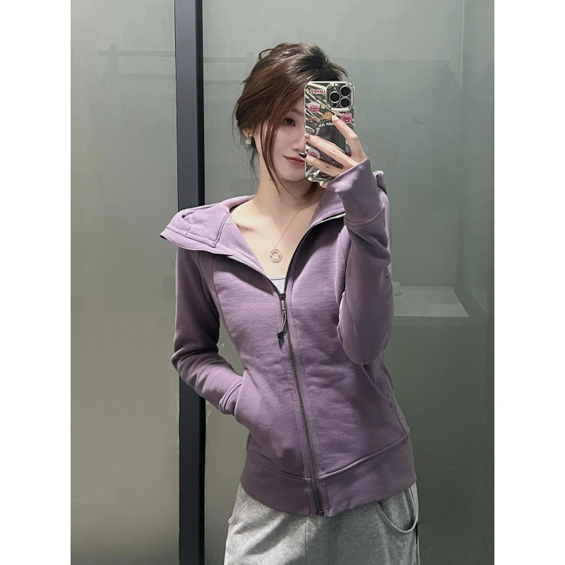 LULU original Scuba embroidered sweatshirt, slim fit, fleece-lined, warm sports jacket, hooded yoga top, casual wear LULU original Scuba embroidered sweatshirt, slim fit, fleece-lined, warm sports jacket, hooded yoga top, casual wear